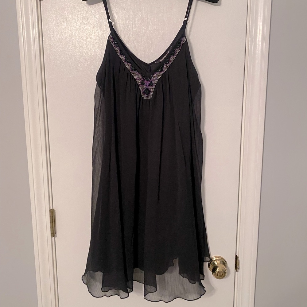 EXPRESS Flowy Black Dress - Size Medium